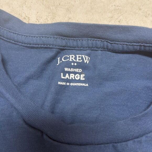 Men's Blue T-Shirt JCREW - Size Large Simple Blue T Shirt - Mens WORN ONCE - Picture 2 of 2